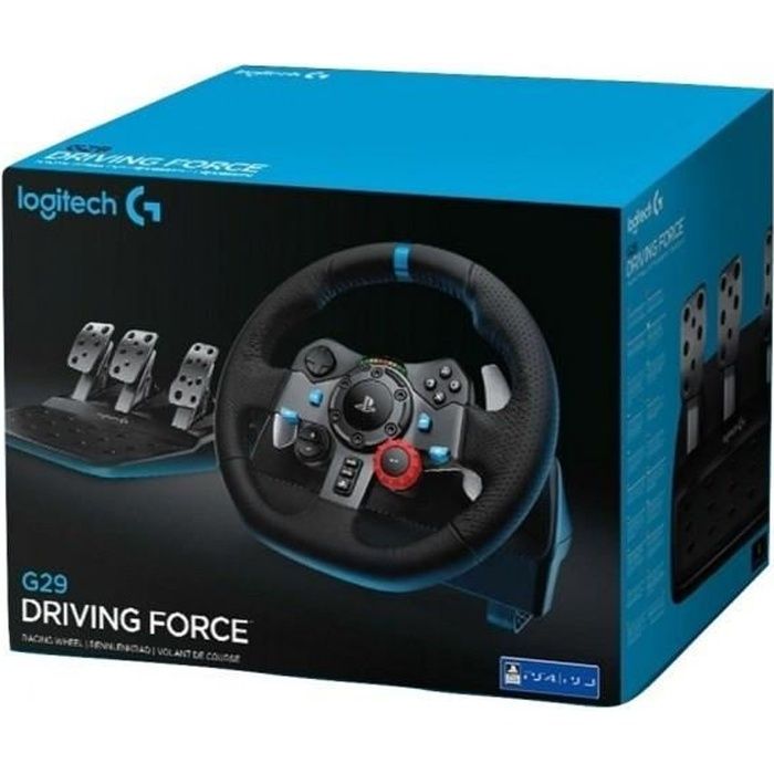 LOGITECH G29 Driving Force Racing Roue et pédales - Pour PS4, PC et PS3