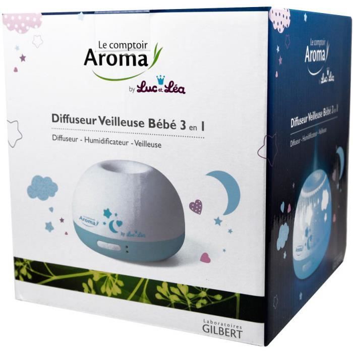 LUC ET LEA Diffuseur Veilleuse Bébé 3 en 1 - 215 g