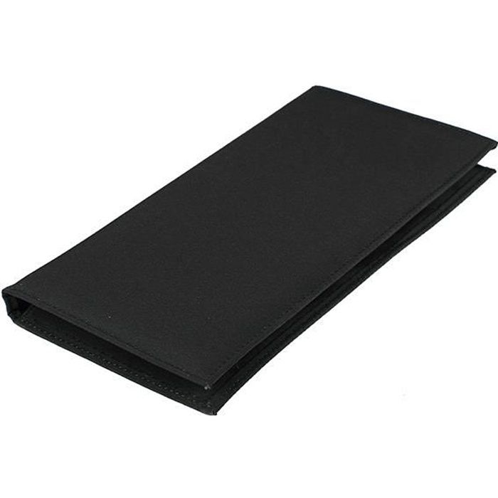 Portefeuille porte-chéquier long microfibre