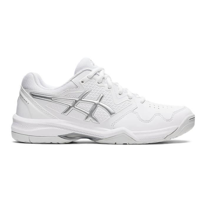 Chaussures Asics Gel Dedicate 7 blanc / argent femme