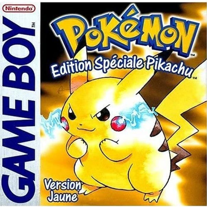 Jeu Pokémon Jaune édition Spéciale Pikachu Sur Console Game Boy