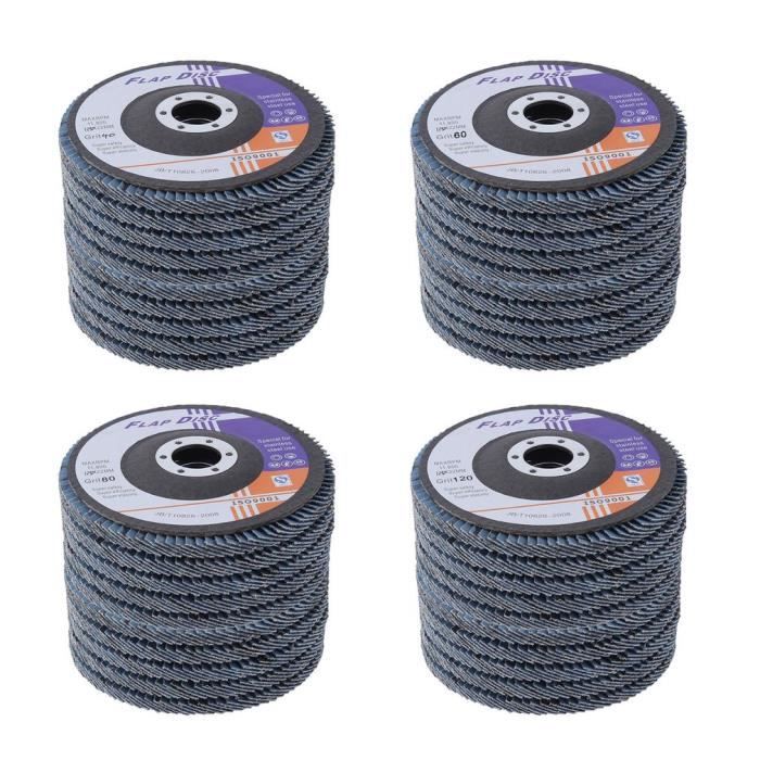 Disque Ponçage Meules Zirconium Corindon Grit 40 PCS 5 ''