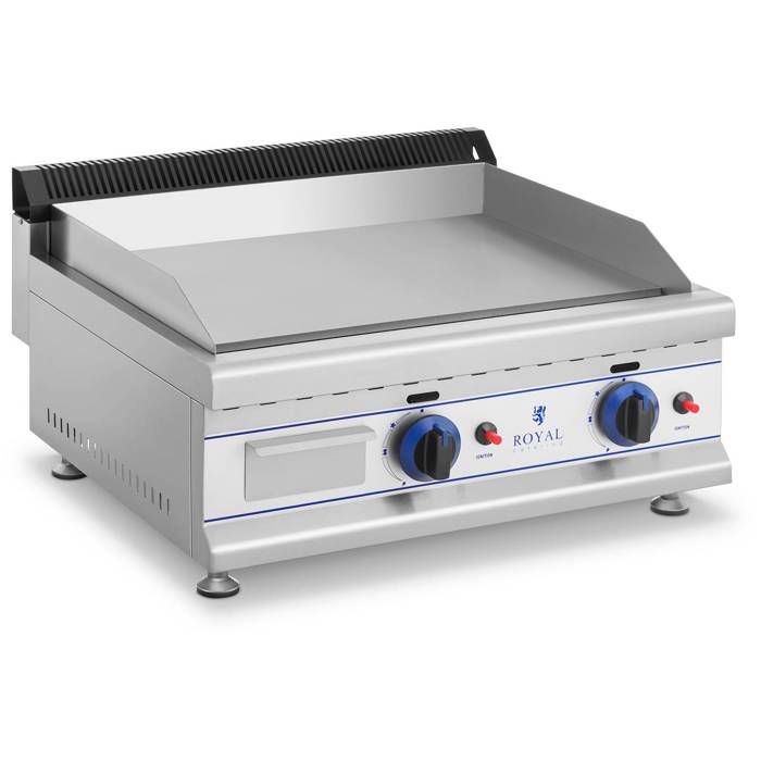 Plancha Snacker Inox Plaque Cuisson Fonte Grill Neuve Barbecue Gaz Propane 65cm Royal Catering RCGL 65L30H