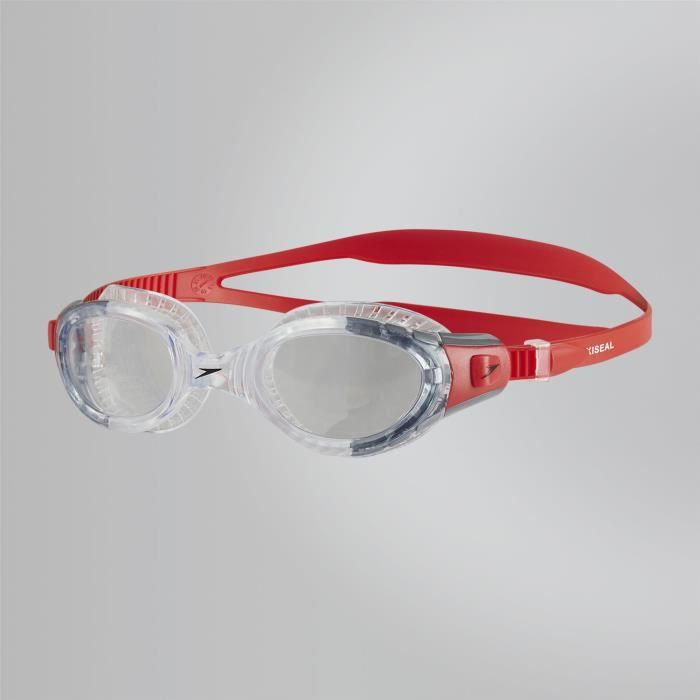 Speedo Futura Biofuse Flexiseal, Unisexe, Taille unique, Transparent, Transparent, Rouge, Adultes