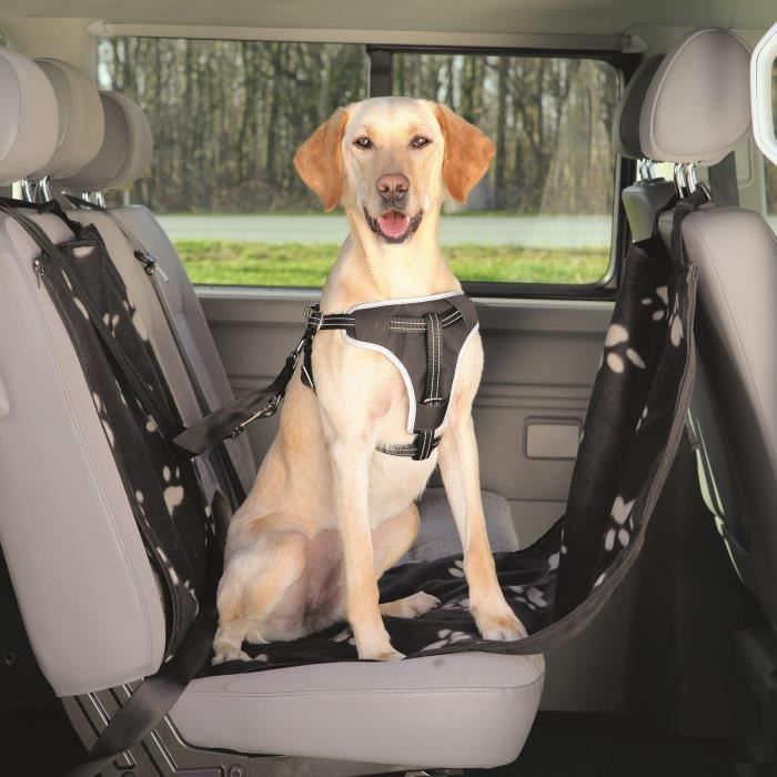 TRIXIE Housse de siège auto pour chiens 65 x 145 cm Noir et beige