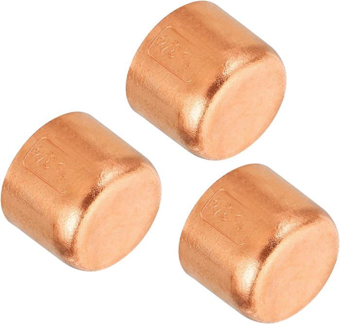 3/4'' ID Cuivre Tuyau Extrémité Cap, Cuivre Raccord Cap Sueur Bouchon