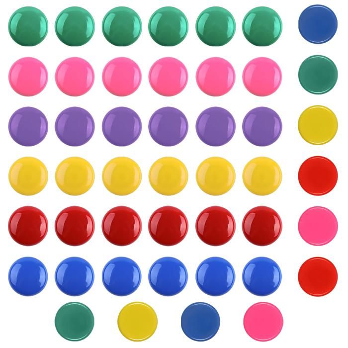 Aimants Ronds Colorés Pour Tableau Blanc – Lot De 14 En Néodyme – Forte Adhésion Pour Frigo, Tableau Magnétique, Bureau - 5