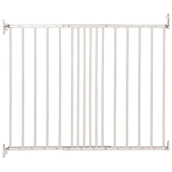 Meilleurs prix pour Safetots Barrière pour Haut dEscaliers en Métal Barrière de Sécurité à Fixation par Vis 625cm – 1068cm Couleur Blanc