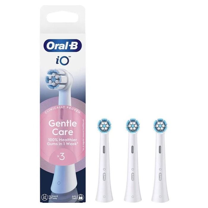 Brossettes de rechange - Oral-B - Gentle Care - 3 unités - Micro-vibrations - Protection des gencives
