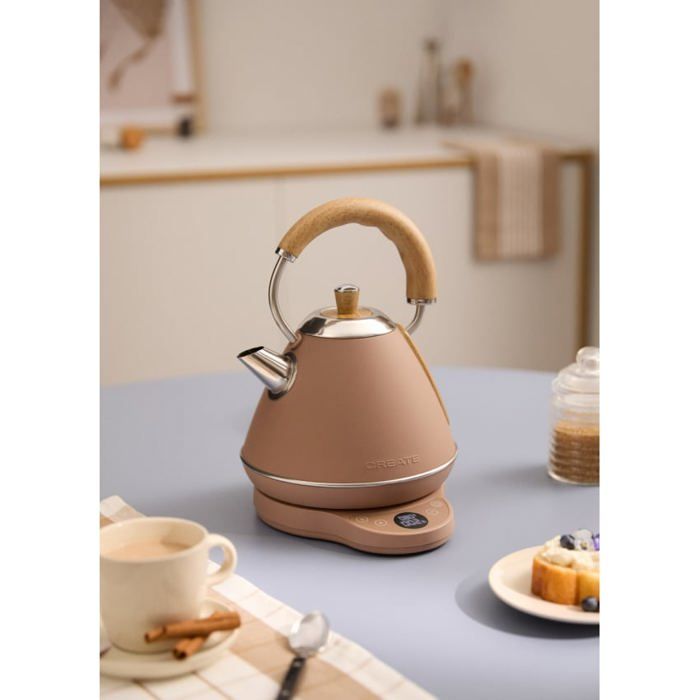 Bouilloire électrique - Create - Kettle Retro Pro - 1 L - Température réglable - Acier inoxydable