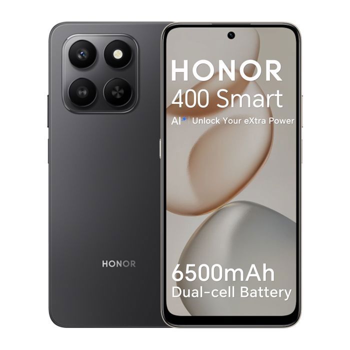 Smartphone HONOR 400 Smart 4G 6Go RAM Doré Écran 6.77” 6500 mAh Caméra AI 108 Mpx EU version - vue 1