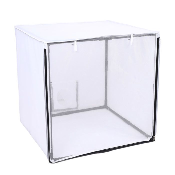Cabine peinture portable - SALALIS – 75x75x75 cm avec filtre & rideau – Tente amovible pour garage atelier jardin