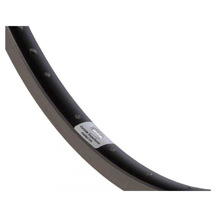 Jante vélo aluminium - Hoppa! - 28 pouces - 622 x 19C - 36 trous - Disque - Noir