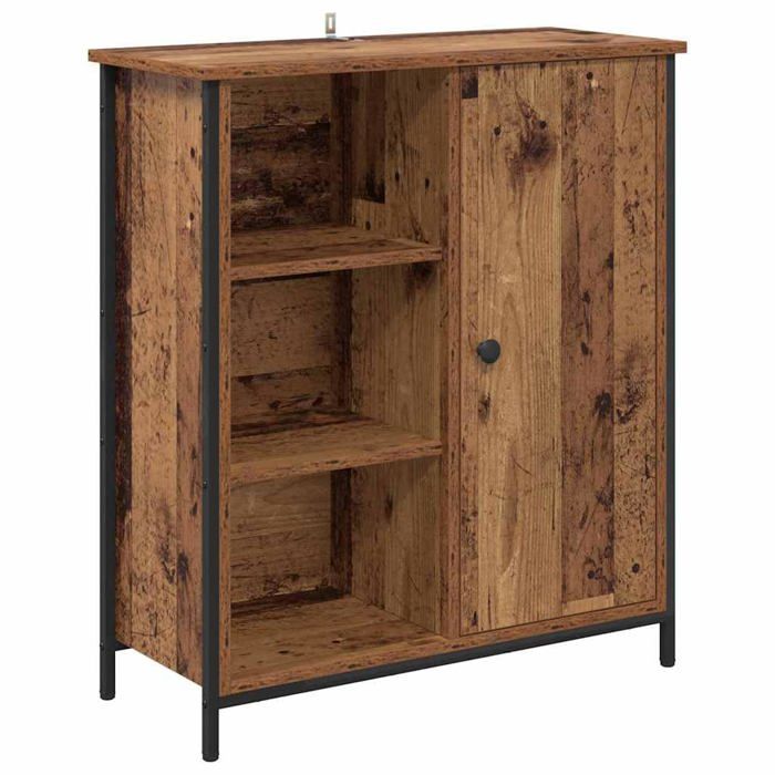 Buffet en bois dingénierie - vidaXL - Bois recyclé - 70x30x80 cm - Montage au sol - Salle à manger - Cuisine