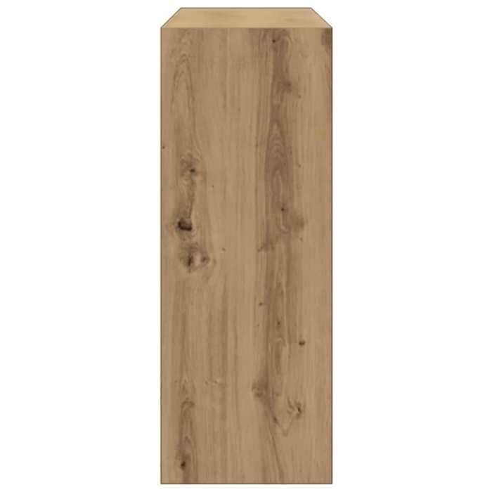 Brun Table console - CLARENCE - Meuble couloir - chêne artisanal 78x30x80 cm - bois dingénierie CC1034