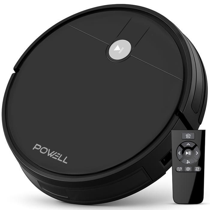 Powell Robot Aspirateur Laveur avec Station - 3000Pa - Navigation Intelligente - Auto Chargement - Noir