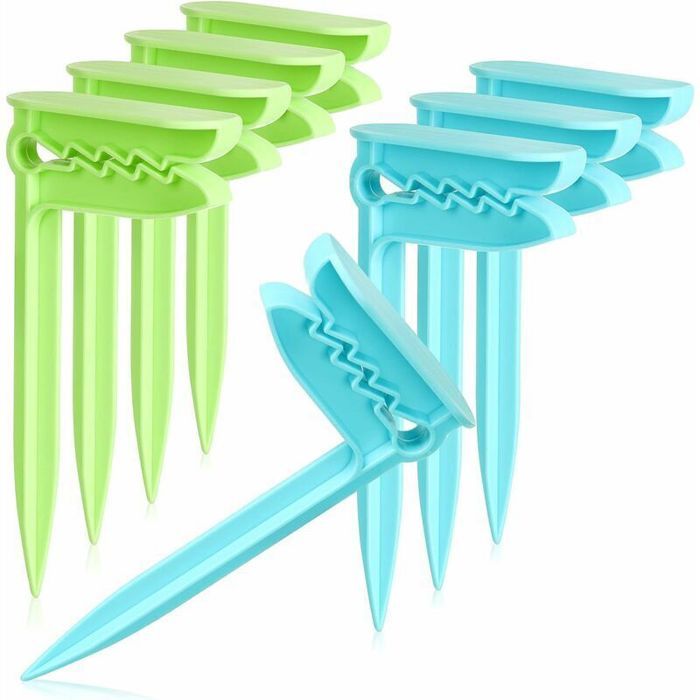 8PCS Attaches pour Serviettes de Plage - Attaches pour Serviettes à Fixer - Idéal pour la Plage Les Voyages Le Campi