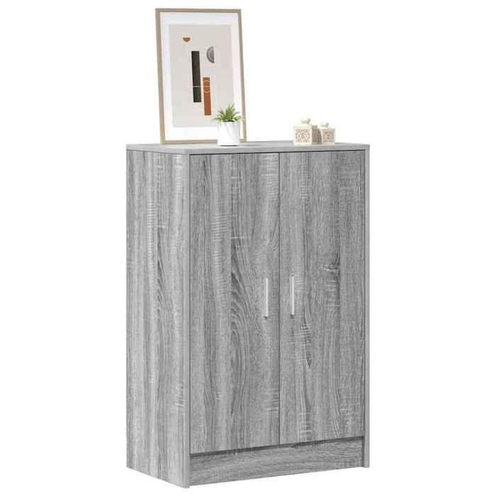 Casier à chaussures - Peu encombrant - Meubles à chaussures 60 x 35 x 92 cm - Bois dingénierie - Assemblage requis（4074）