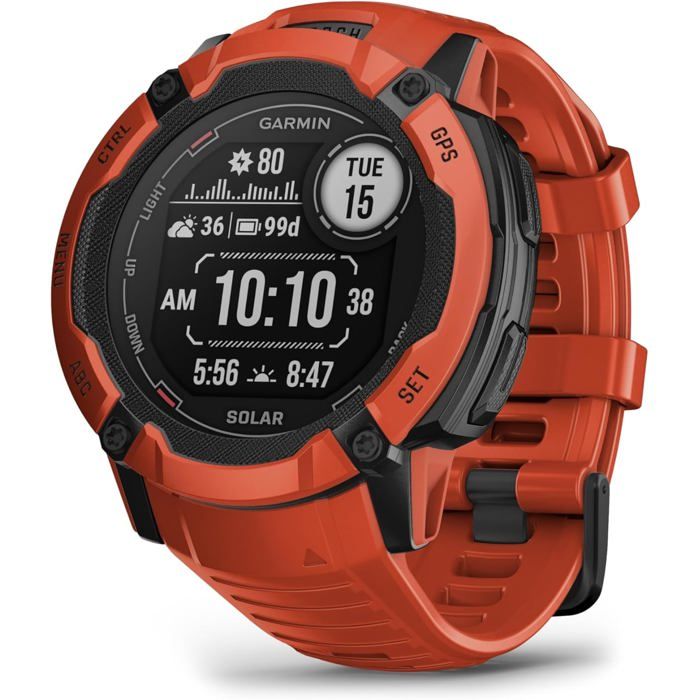 Garmin Instinct 2x Solar Rouge - vue 6