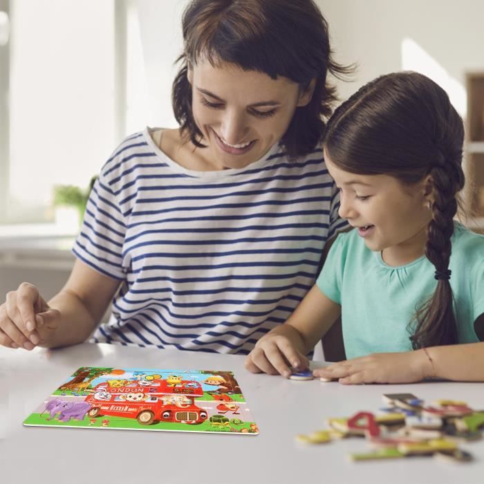 Board De Puzzle De L'éducation Précoce, Éducatif, Bois, Jeux