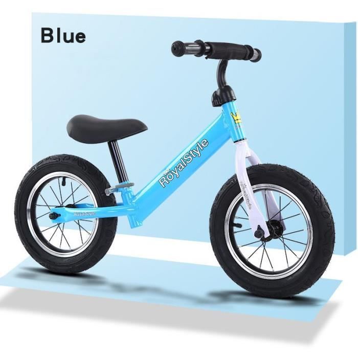 Velo D Equilibre Velo Sans Pedale Velo Balance Avec Autocollant Anti Collision Poignee Et Siege Bleu Draisienne Pour Enfants 2 6 Ans Achat Vente Draisienne Cdiscount
