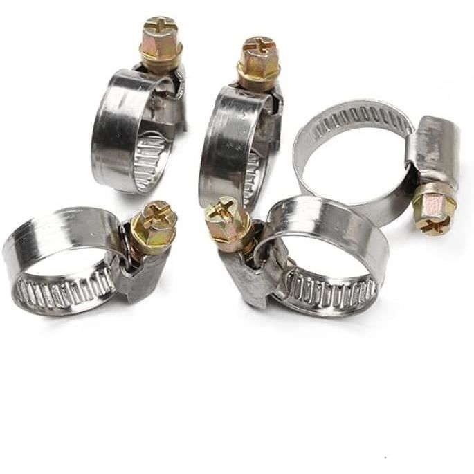 5 pièces-ensemble colliers de serrage en acier inoxydable colliers de