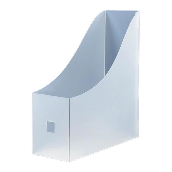 Oshhni Multifonction En Plastique Robuste Fichier De Bureau Livre Porte-revues Papeterie Document Rangement Vertical Organisateur étagère - Blanche