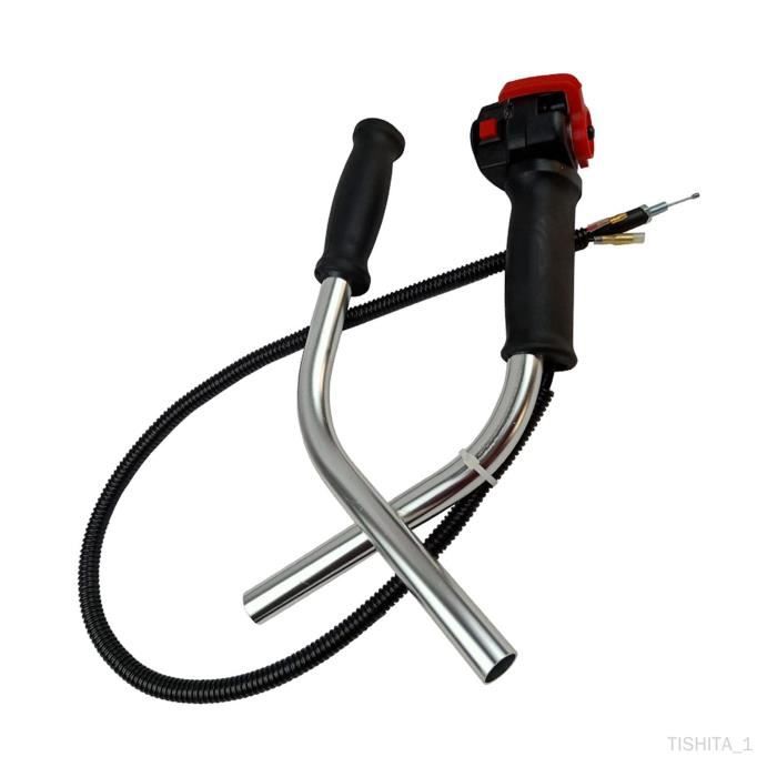 Poignée De Tondeuse Aluminium Ergonomique – 42x18 Cm, 720 G – Réduit Le Mal De Dos, S'adapte à La Plupart Des Coupe-herbe