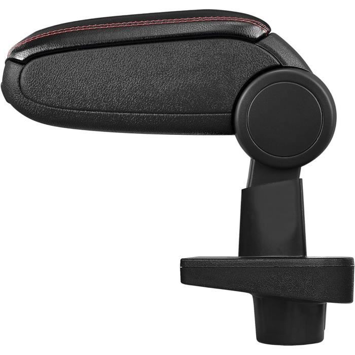 Accoudoir Central Console Pour Renault Clio 3, Clio 4, Captur - Boîte De Rangement, Cuir PU, Option USB (Modèle C*2 Black Line)