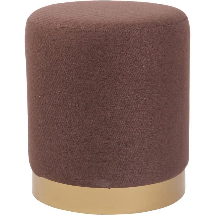 Repose-pieds Tabouret 60 X 50 X 41 Cm En Velours Noir Dec030499 96961965