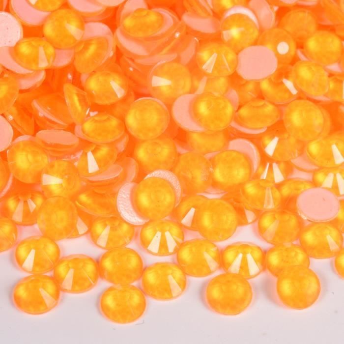 Strass En Verre Diamanté SS6 - Lot De 1440 Pierres Orange - Pour Nail Art, Décoration, Vêtements, DIY - 9