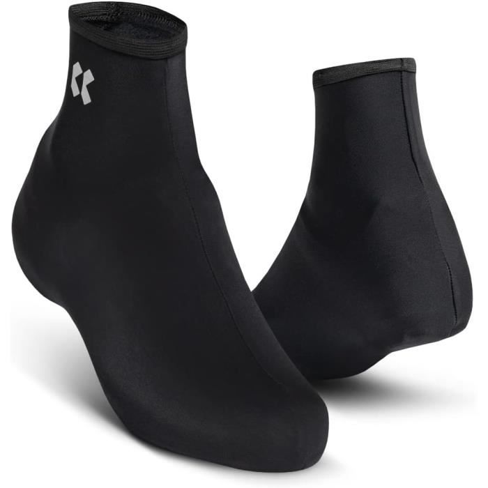 Surchaussures Cyclistes En Lycra - Taille L, Noir, Légères - IGOcycling