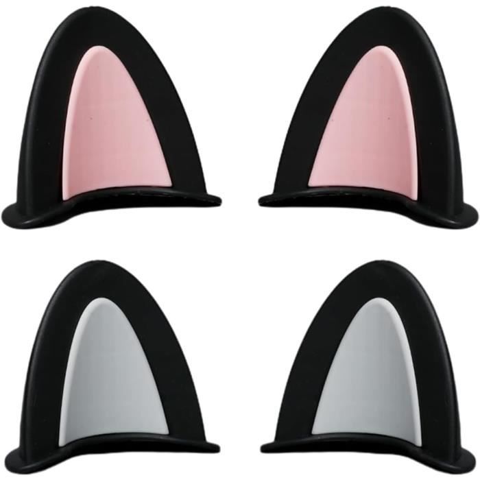 Mxzzand Accessoires Casque Moto Avec Oreilles De Chat En Silicone 2Pcs - Auto
