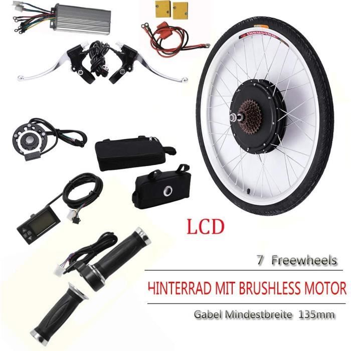 Kit Essieu Arrière Complet 29" Pour Vélo électrique, Go-kart, VTT - Moteur 2500W 60V, Roues Et Pneus