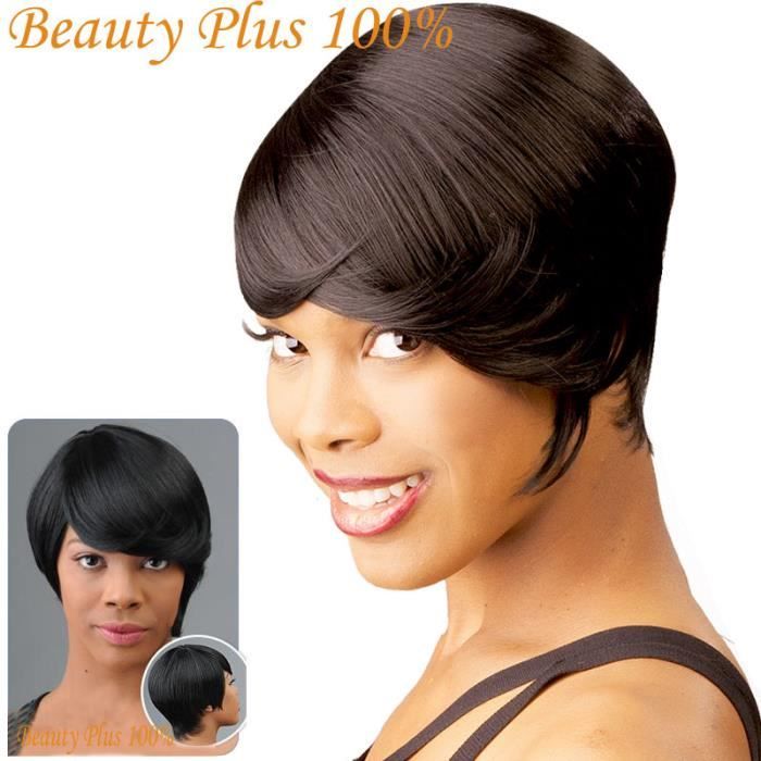 Perruques Courtes Pour Les Femmes Noires Pixie Coupe Perruque Pour Les Femmes Perruques Courtes Afro Full Afro Americaine Realiste Achat Vente Chapeau Perruque Cdiscount Perruque courte noire femme : cdiscount com