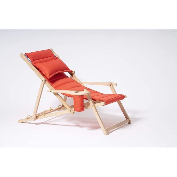 Chaise Longue En Bois Avec. Accoudoirs Chaise Longue De Jardin Pliante