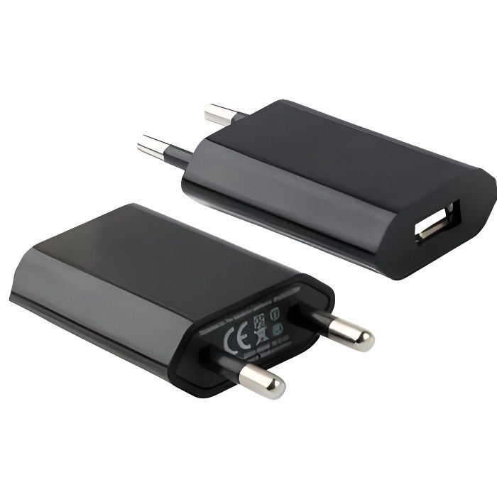 PRISE CHARGEUR ADAPTATEUR SECTEUR USB POUR APPLE IPHONE, IPOD (BLANC) -  Cdiscount Téléphonie