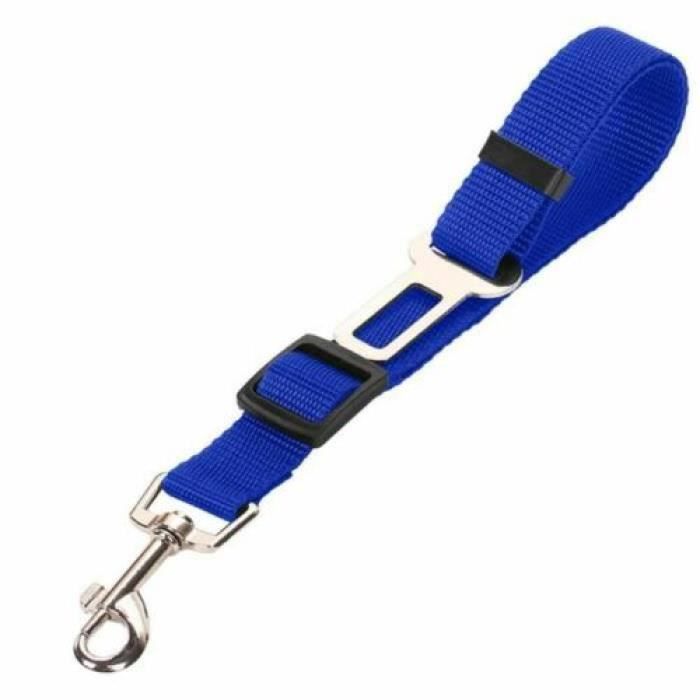 Ceinture de sécurité Couleur Bleu Réglable Pour Chien Chat Voiture Laisse D'attache Auto