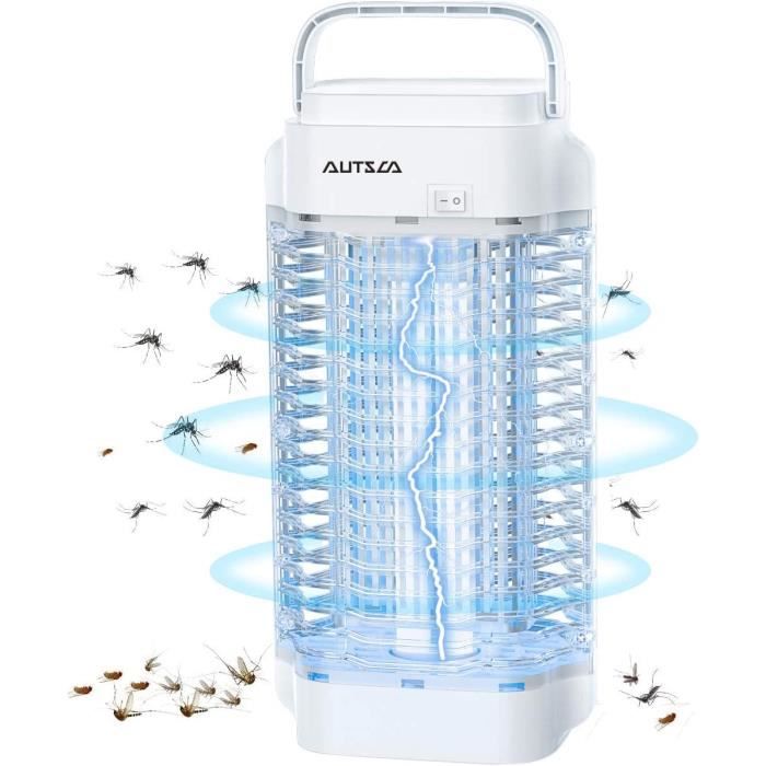 Destructeur D'insectes électrique à Lampe UV - Silencieux, Sans Produits Chimiques - Pour Chambre, Jardin (jusqu'à 100m²)