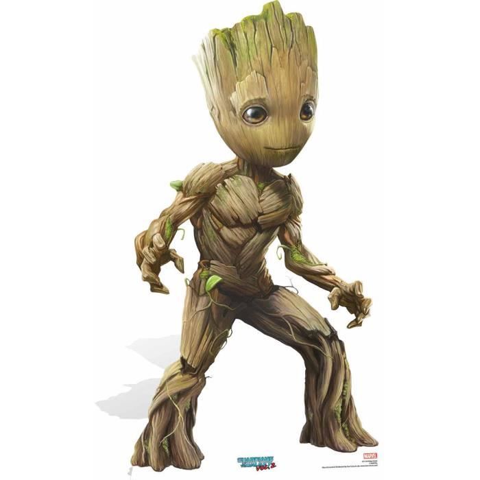 Figurine En Carton Baby Groot Souriant Gardiens De La Galaxie 2 93x50cm Cdiscount Maison