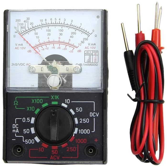 Multimètre AC Numérique 3 En 1 Taikuwu - Voltmètre Ampèremètre Fréquencemètre - Tension 50-500V, Courant 1-120A, Fréquence 10-99.9Hz - Idéal Maison & Industrie