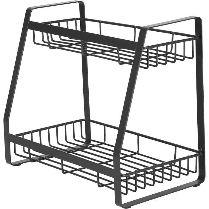 Étagère à épices De Comptoir - Organisateur Jaune Clair, 38 Cm, Gain De Place Cuisine
