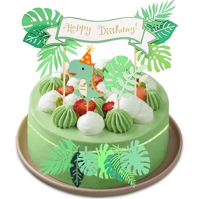 Decoration Gateau Dinosaure 4 Pieces Decorations De Gateau D Anniversaire Decorations De Cupcakes Toppers Pour Les Fournit 0 Cdiscount Maison