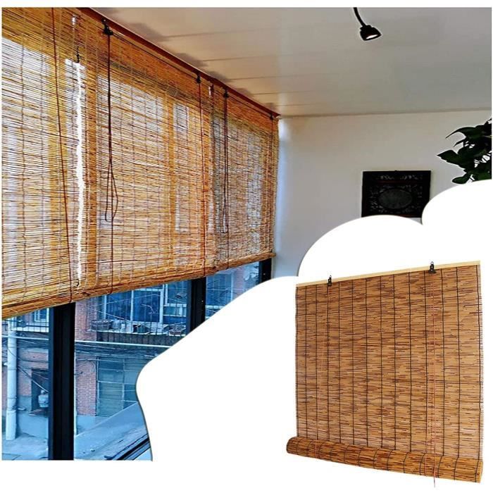 Julido bambou store à enrouleur Store Store Pare-vue store enrouleur avec cordon de serrage 