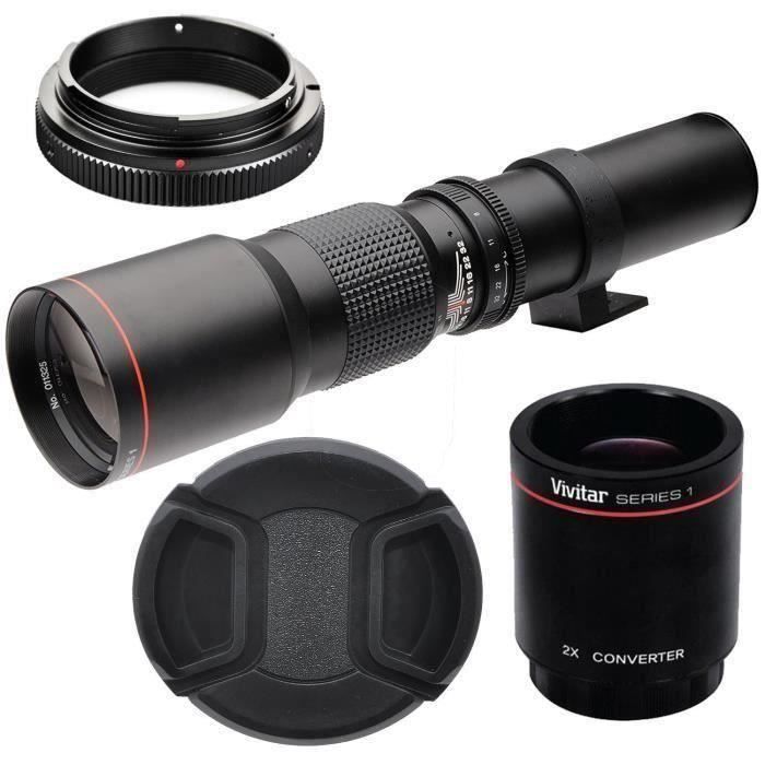 500mm 1000mm f 8 Téléobjectif objectif pour Nikon D7200 D7100 D7000 D5200 D5100 D5000 D3200