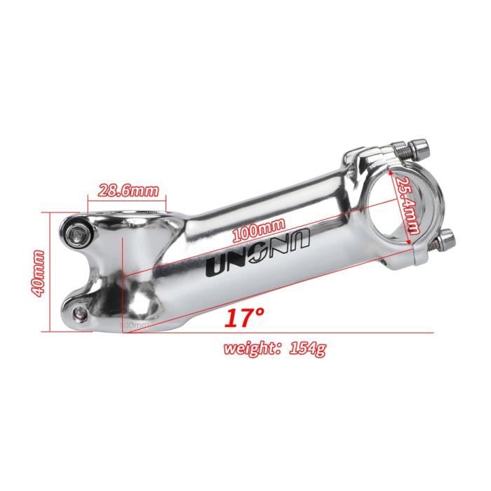 Tige De Guidon VTT Carbone 80-120mm - 6/17 Degrés - Diamètre 28,6 Mm - Neuf