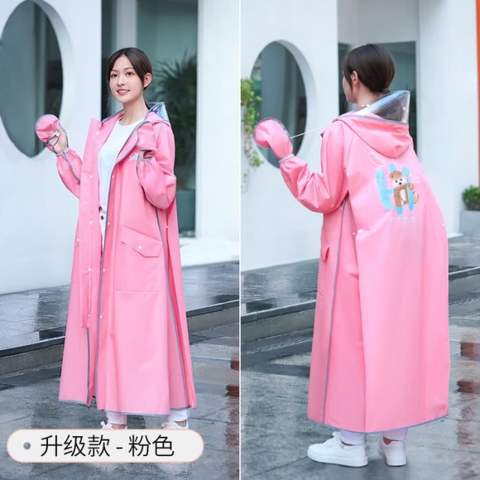 Veste De Pluie Femme Imperméable Weatherproof - Taille Large - Rose/pêche - Packable - Neuf Avec étiquettes