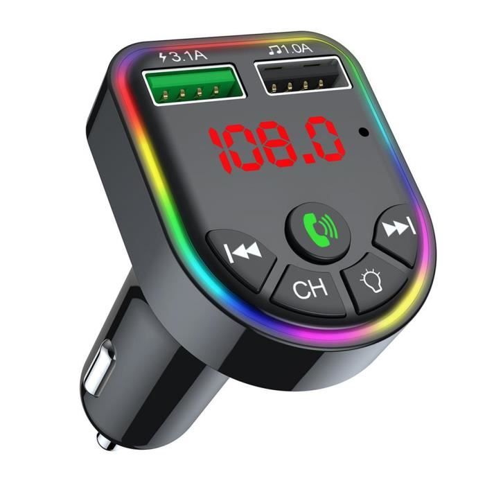Accessoire audio,Modulateur de transmetteur FM Bluetooth 5.0 pour  voiture,lecteur MP3,écran LED coloré,Kit de - standard[A3]