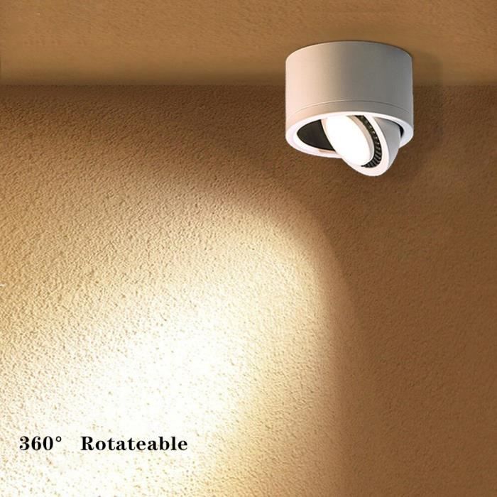 Support Rotatif LED Comphic - Présentoir Lumineux Pour Cristaux Et Collections - 8 Modes D'éclairage Multicolore