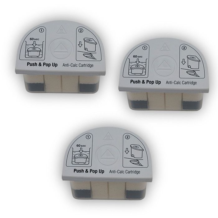 Cartouches anti calcaire BEKO 3 pièces Compatible Centrale Vapeur Système anti tartre Modèles variés